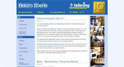 Desktop Screenshot of elektroeberle.de